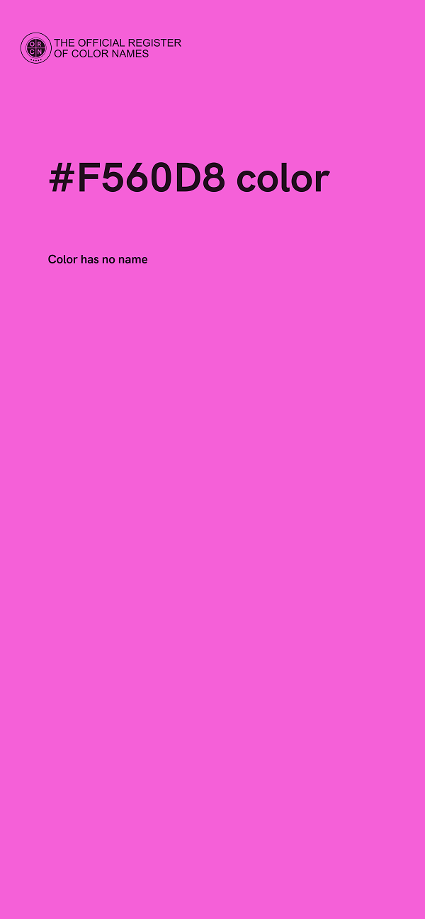 #F560D8 color image