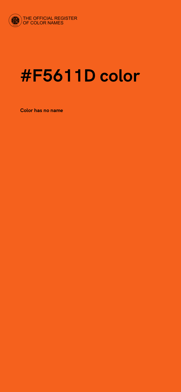 #F5611D color image