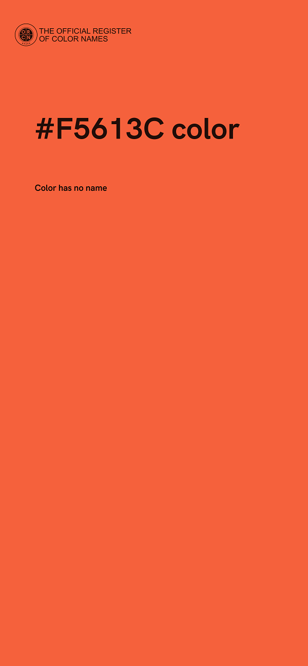 #F5613C color image