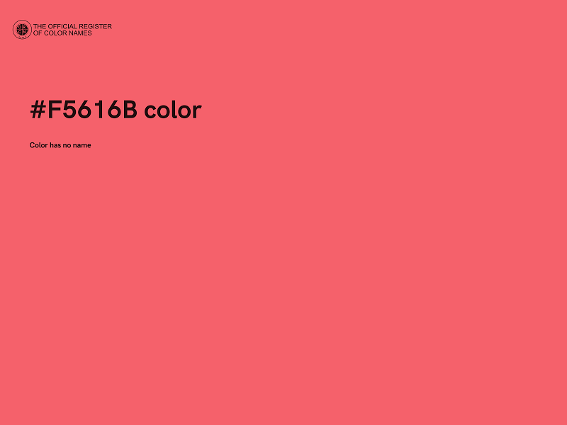 #F5616B color image