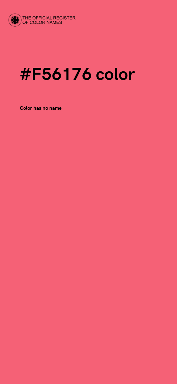 #F56176 color image