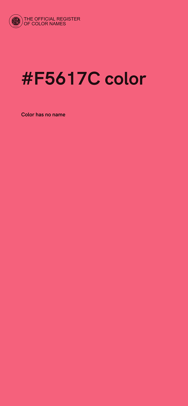 #F5617C color image