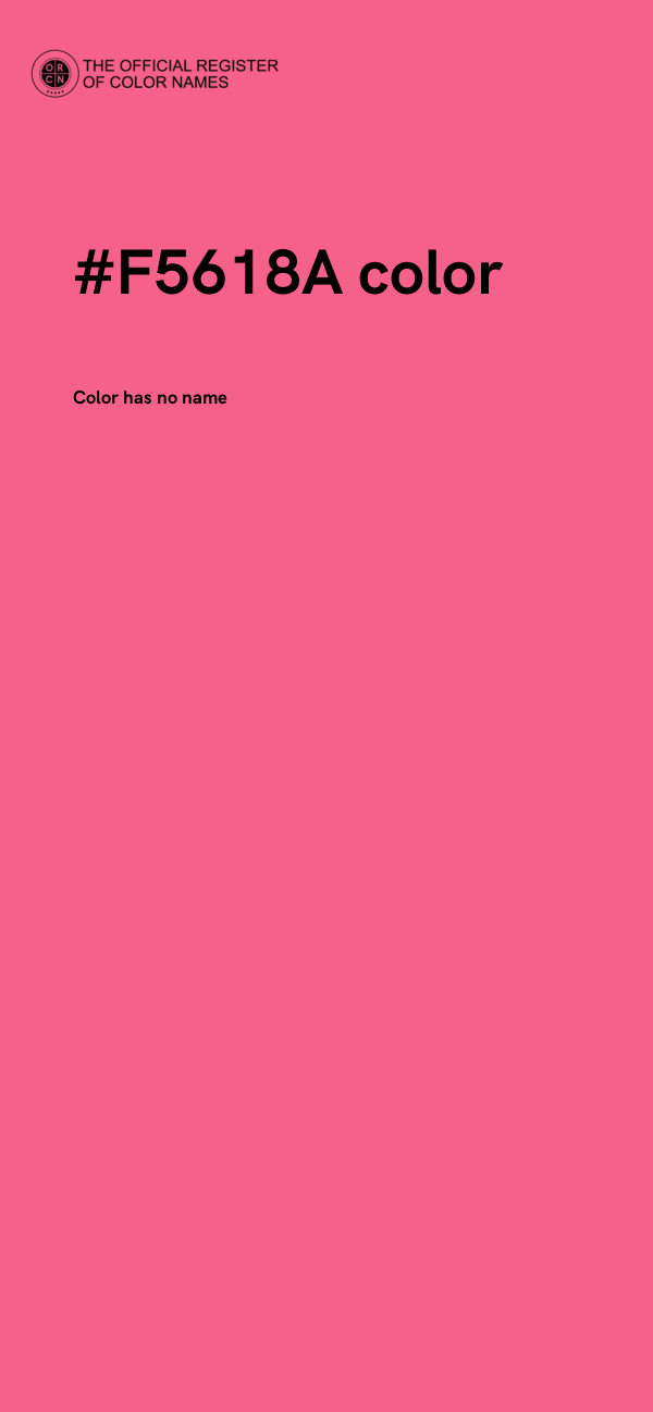 #F5618A color image