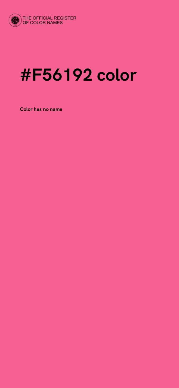 #F56192 color image