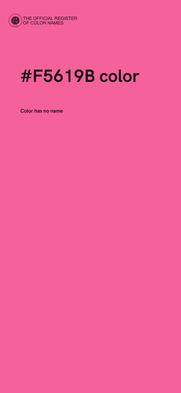 #F5619B color image