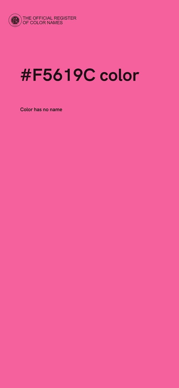 #F5619C color image