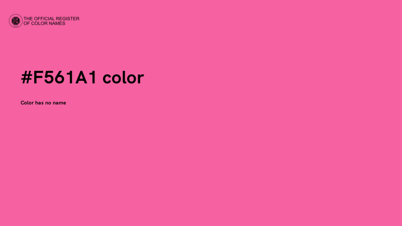 #F561A1 color image