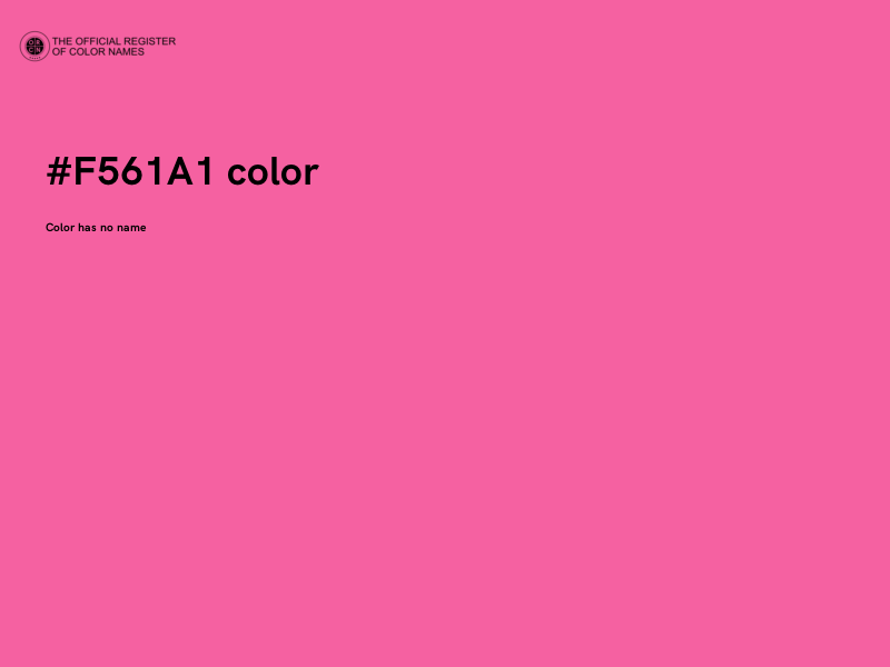 #F561A1 color image