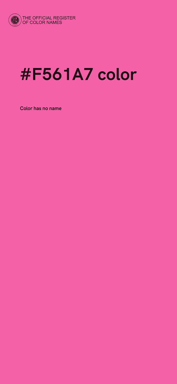 #F561A7 color image