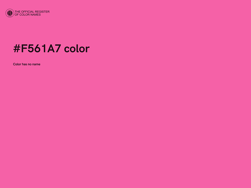 #F561A7 color image