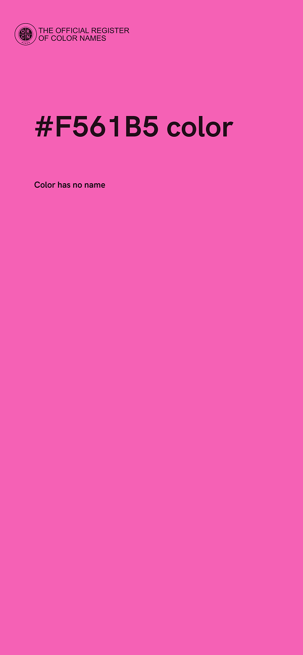 #F561B5 color image