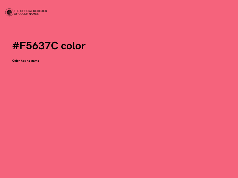#F5637C color image