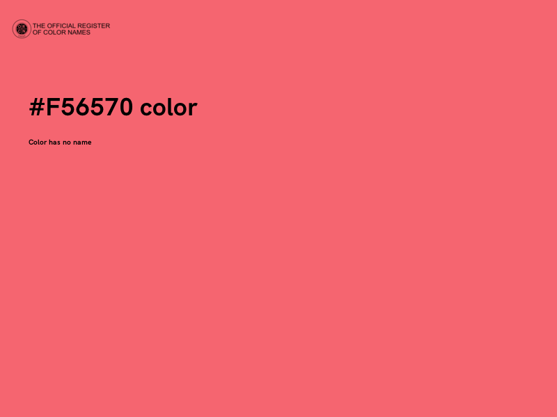 #F56570 color image