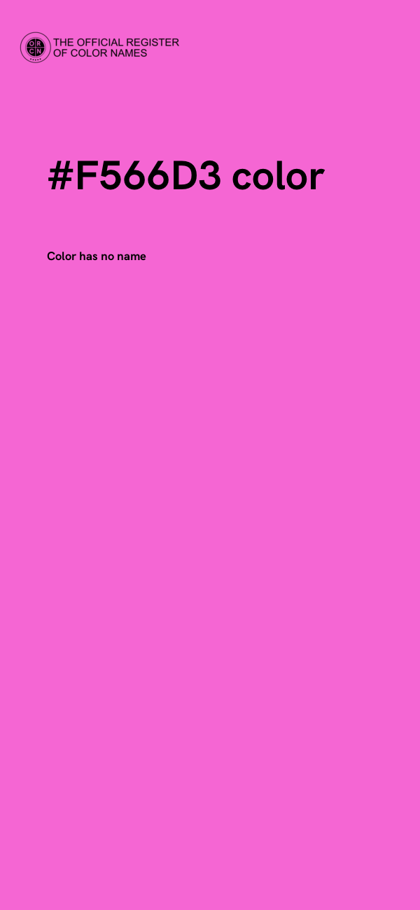 #F566D3 color image