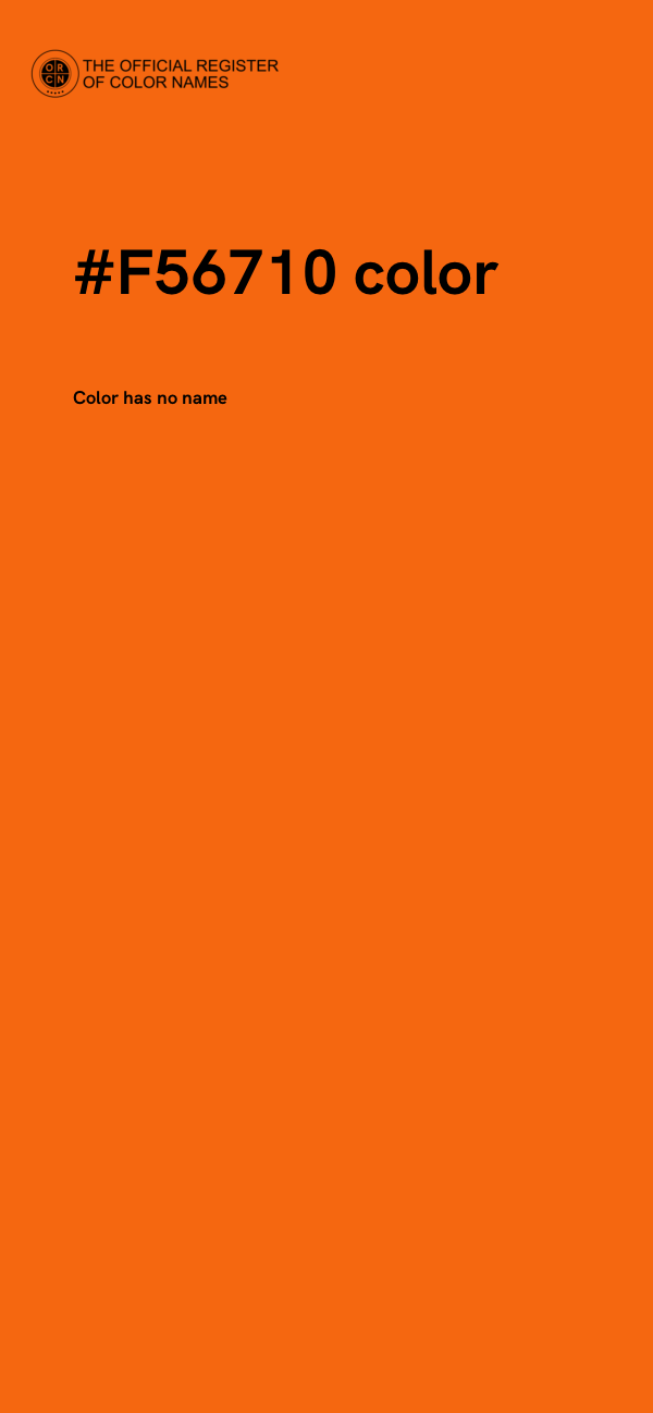 #F56710 color image