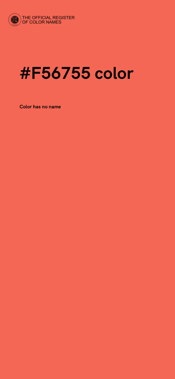 #F56755 color image