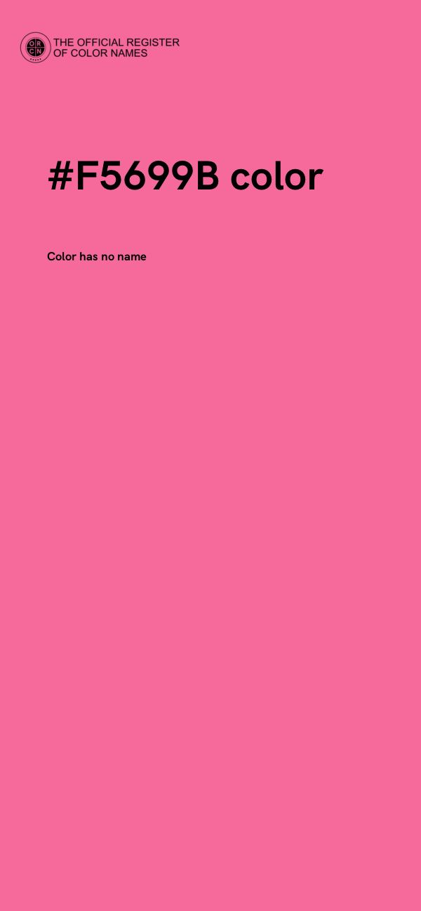 #F5699B color image