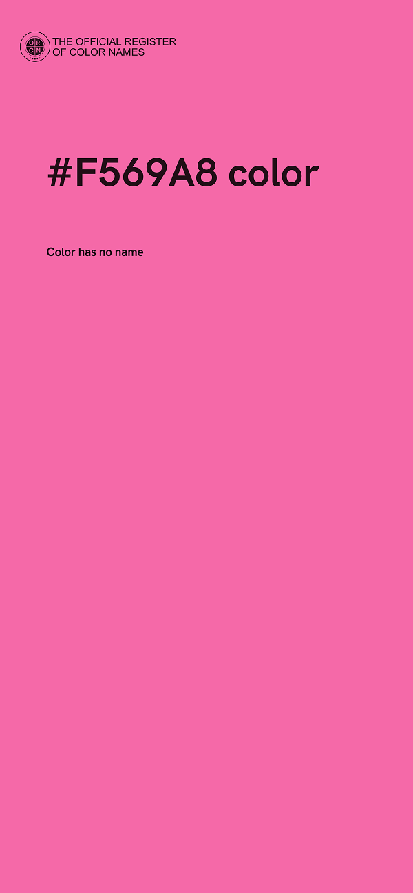 #F569A8 color image