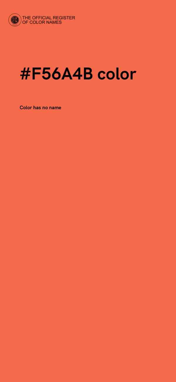 #F56A4B color image