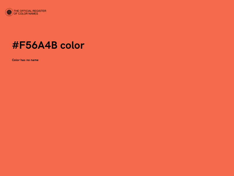 #F56A4B color image