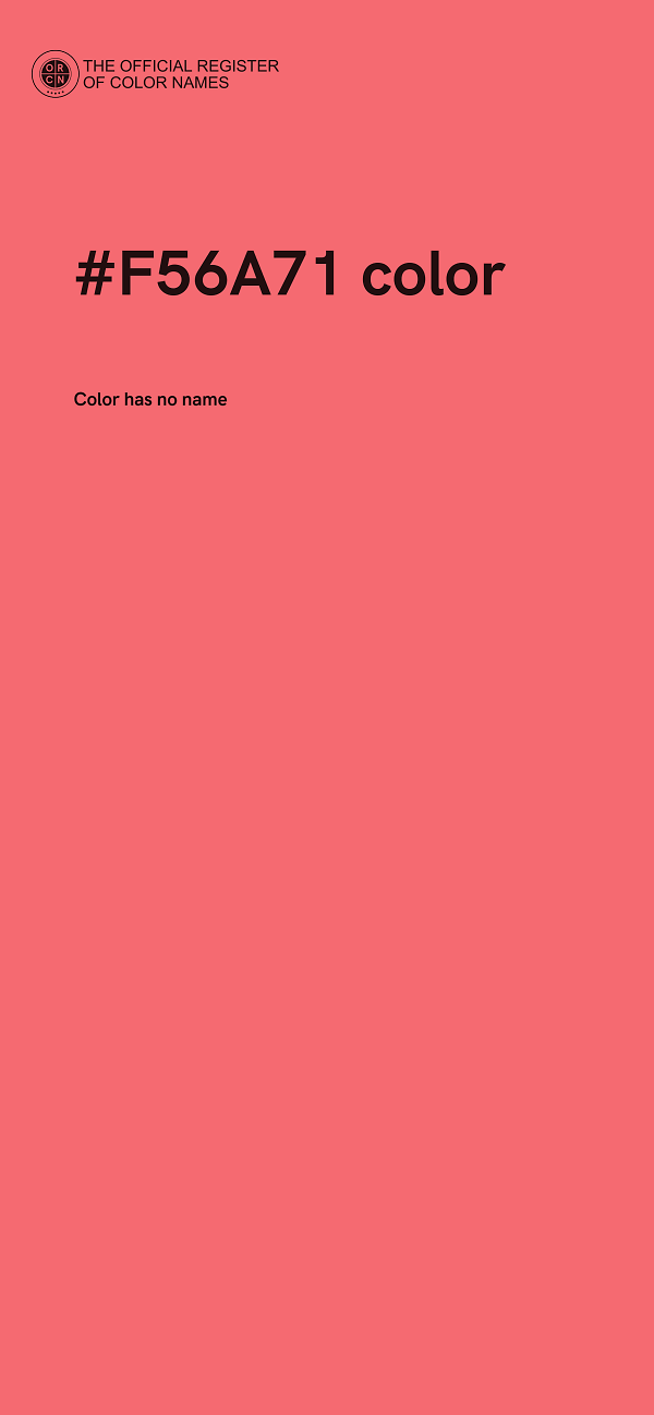#F56A71 color image