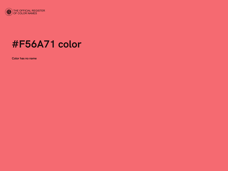 #F56A71 color image
