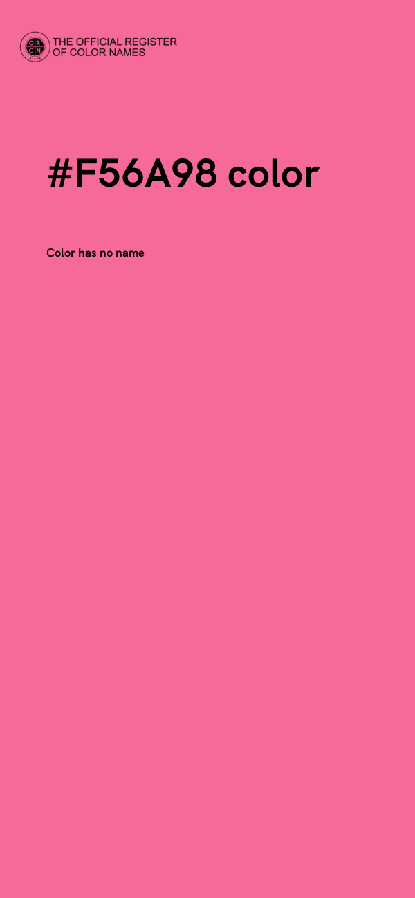 #F56A98 color image