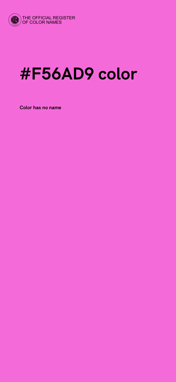 #F56AD9 color image