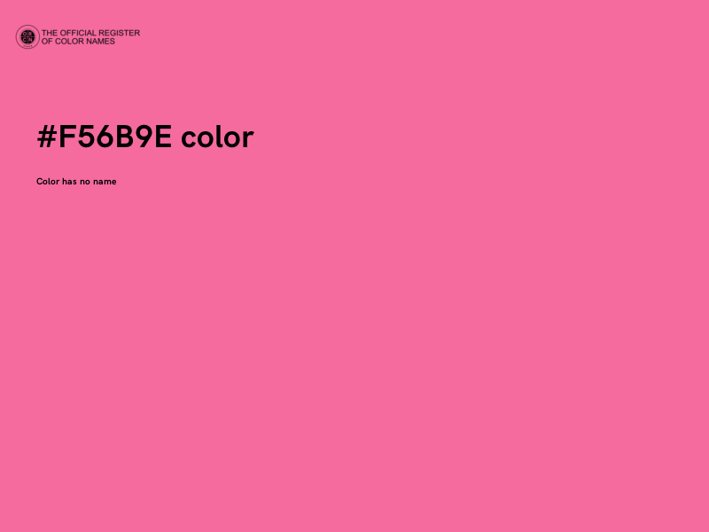 #F56B9E color image