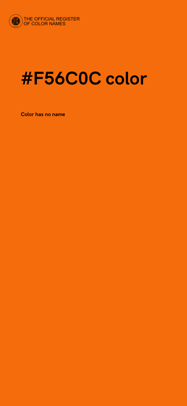 #F56C0C color image