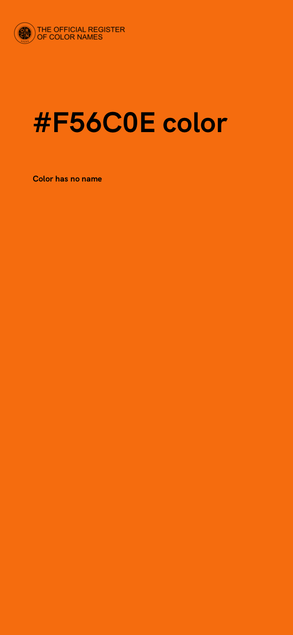 #F56C0E color image