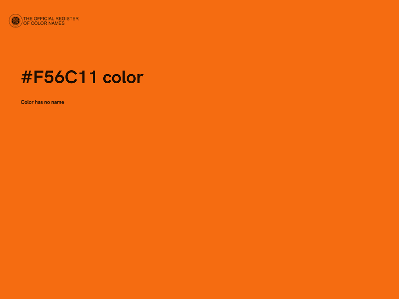 #F56C11 color image