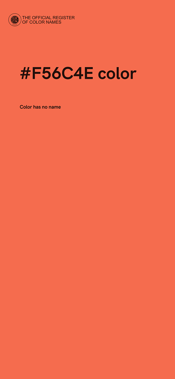 #F56C4E color image