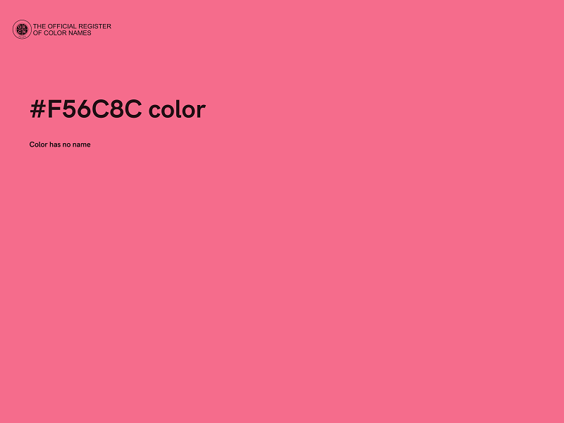 #F56C8C color image