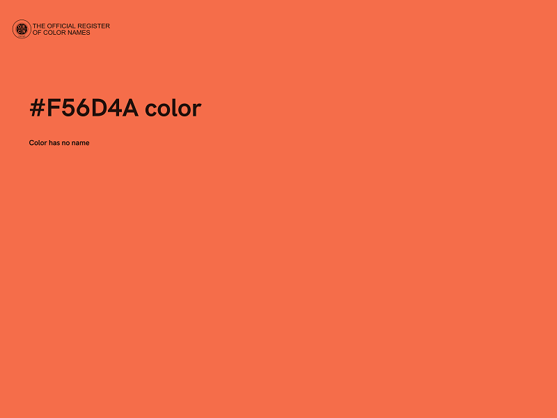#F56D4A color image