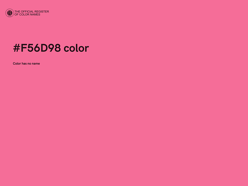 #F56D98 color image