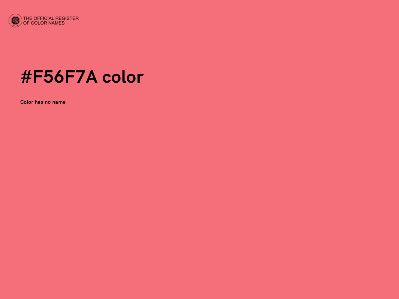 #F56F7A color image