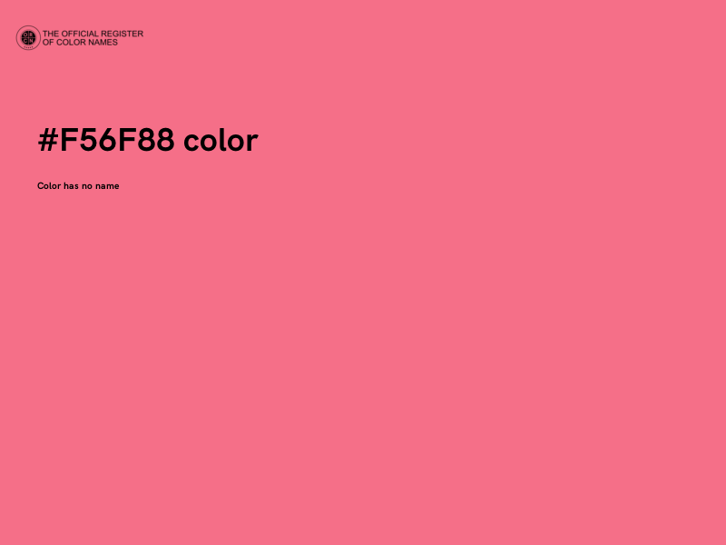 #F56F88 color image
