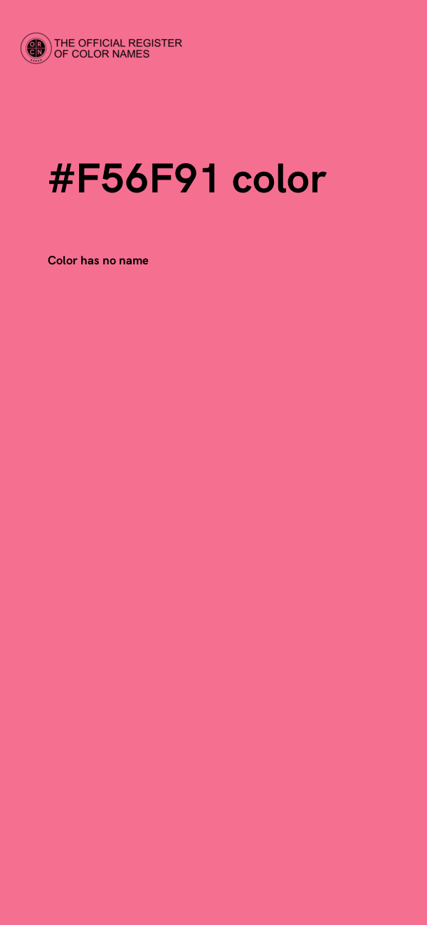 #F56F91 color image