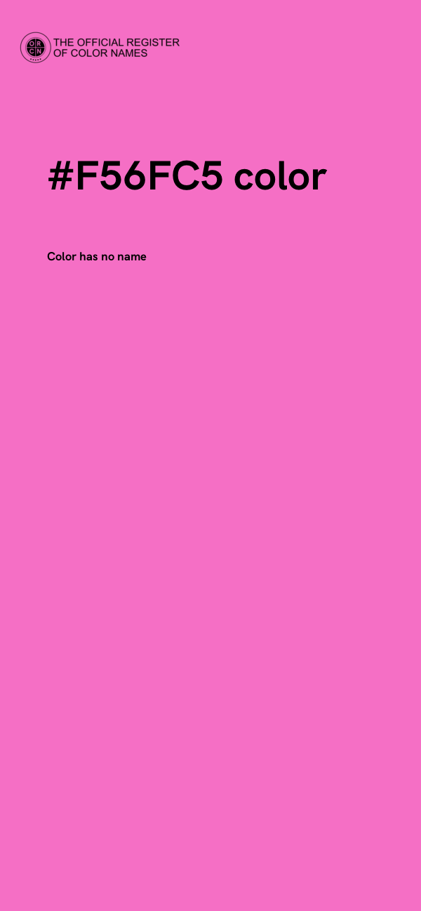 #F56FC5 color image