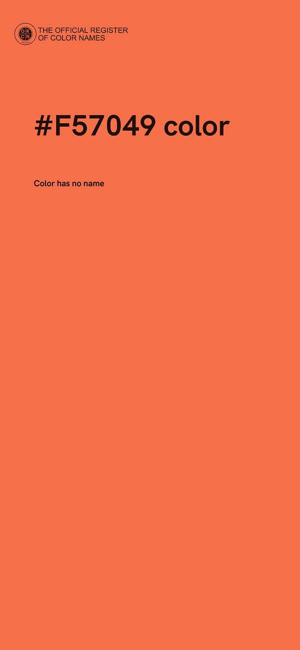 #F57049 color image