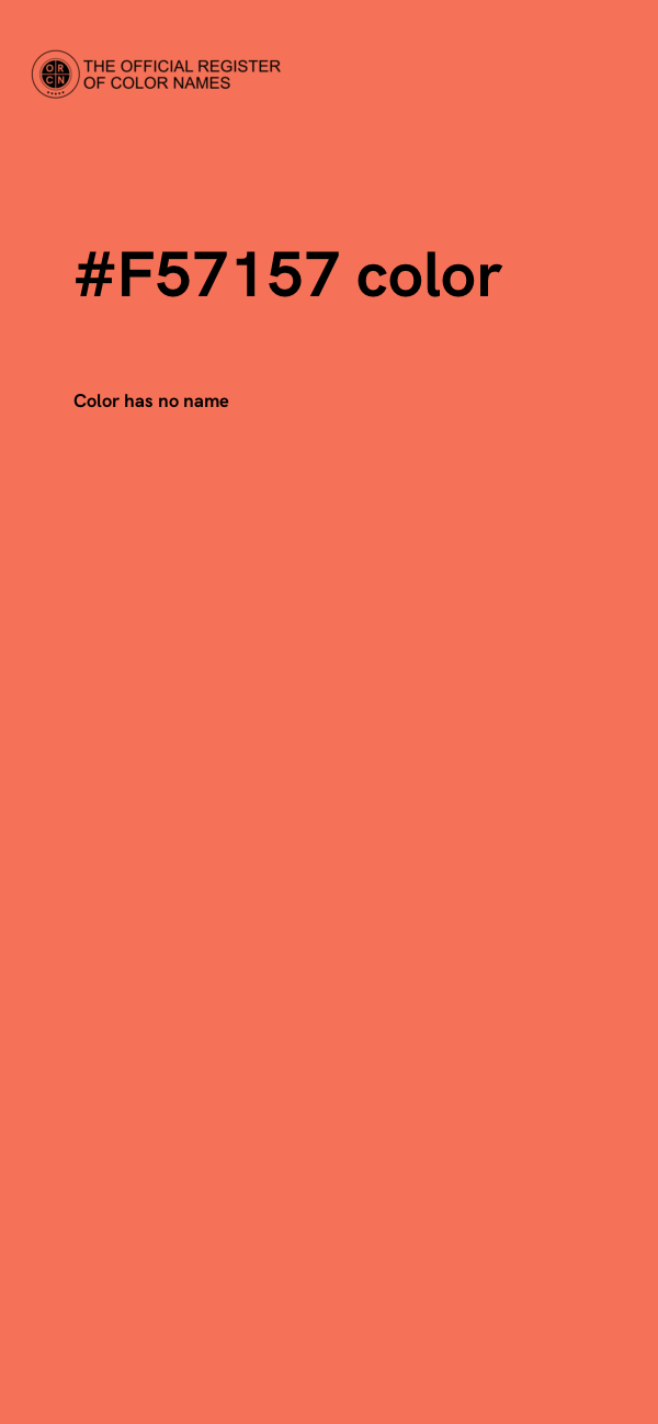 #F57157 color image