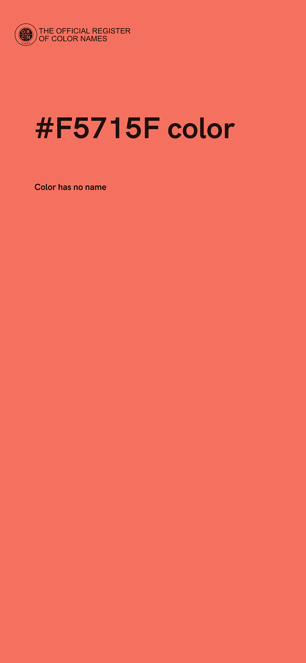 #F5715F color image
