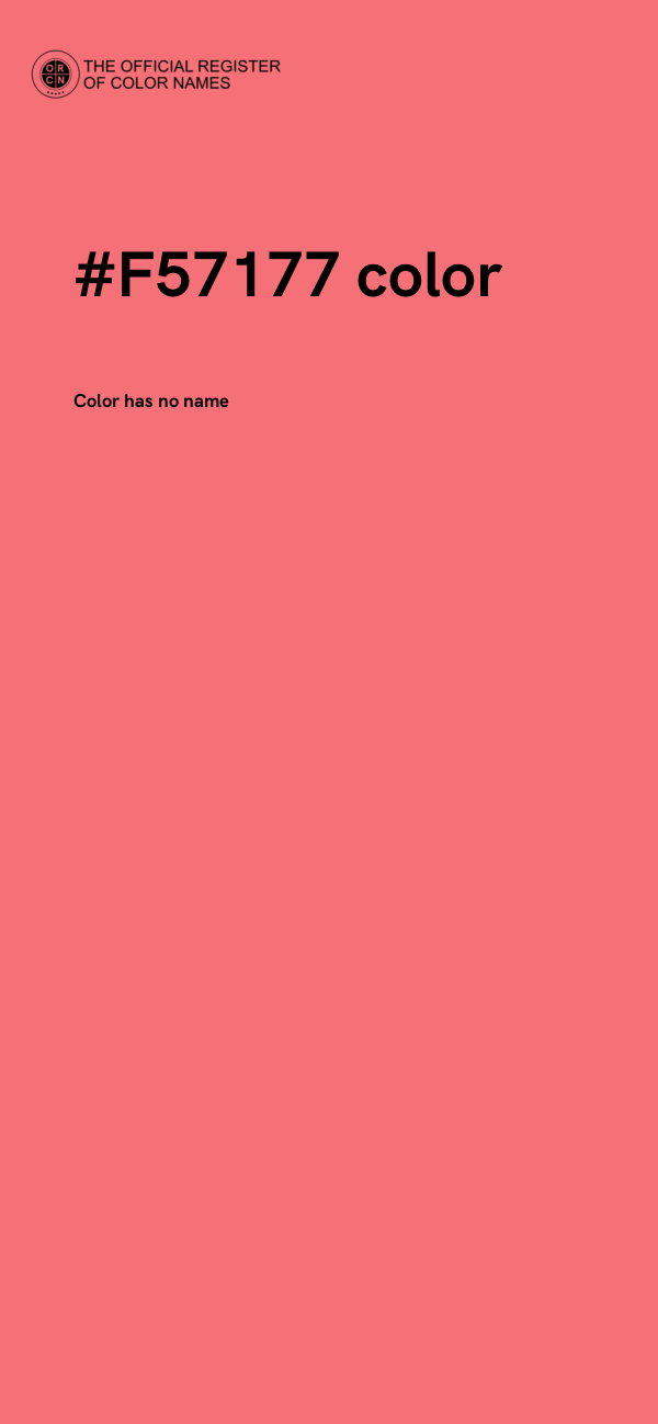 #F57177 color image