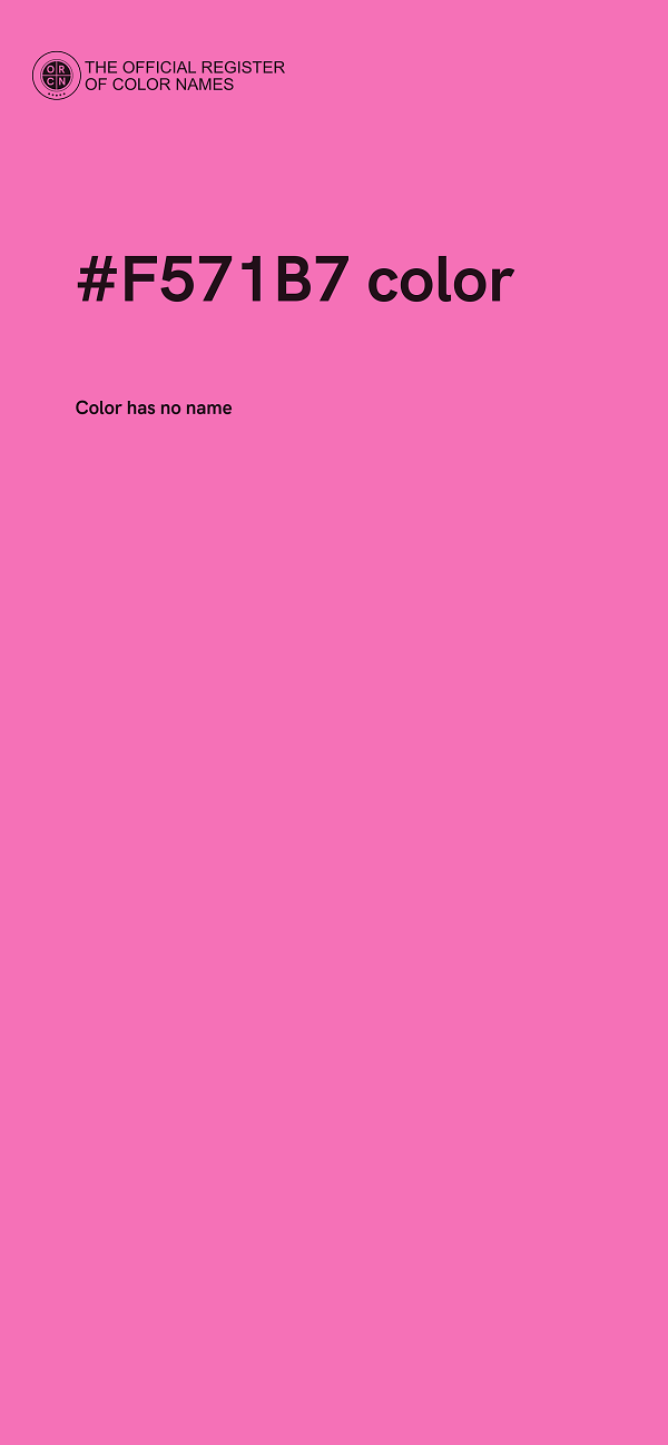 #F571B7 color image