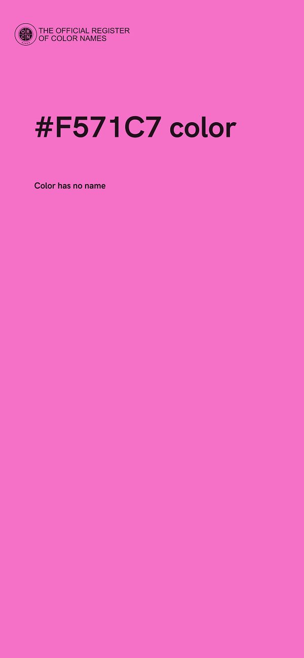#F571C7 color image