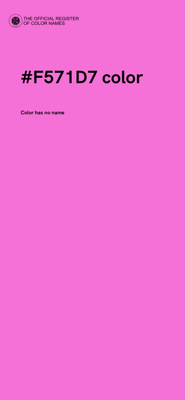 #F571D7 color image