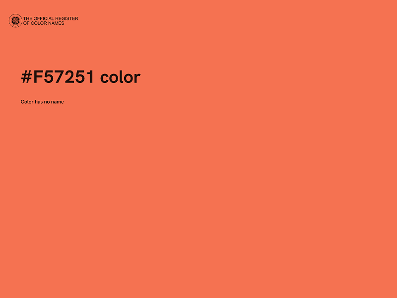 #F57251 color image