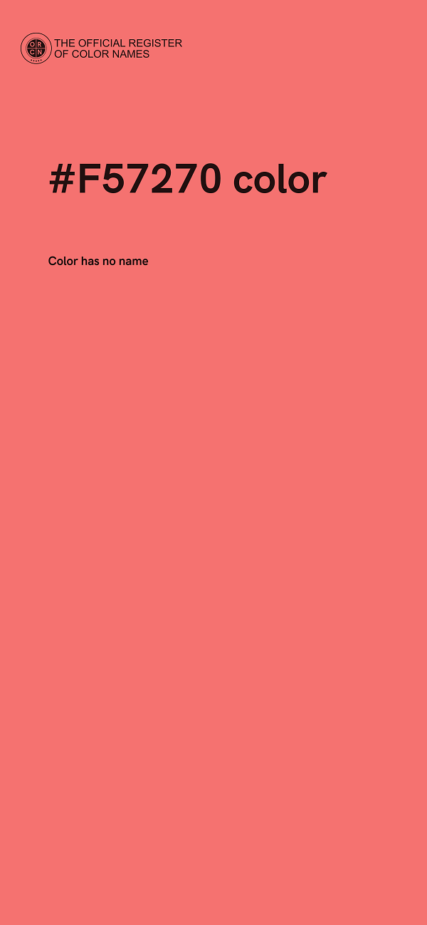 #F57270 color image