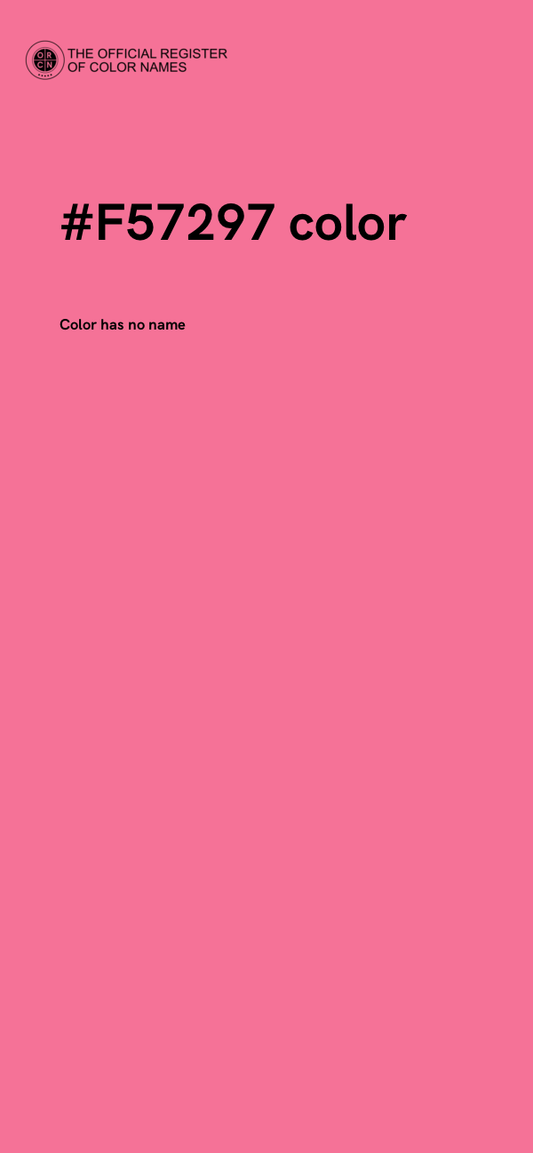 #F57297 color image